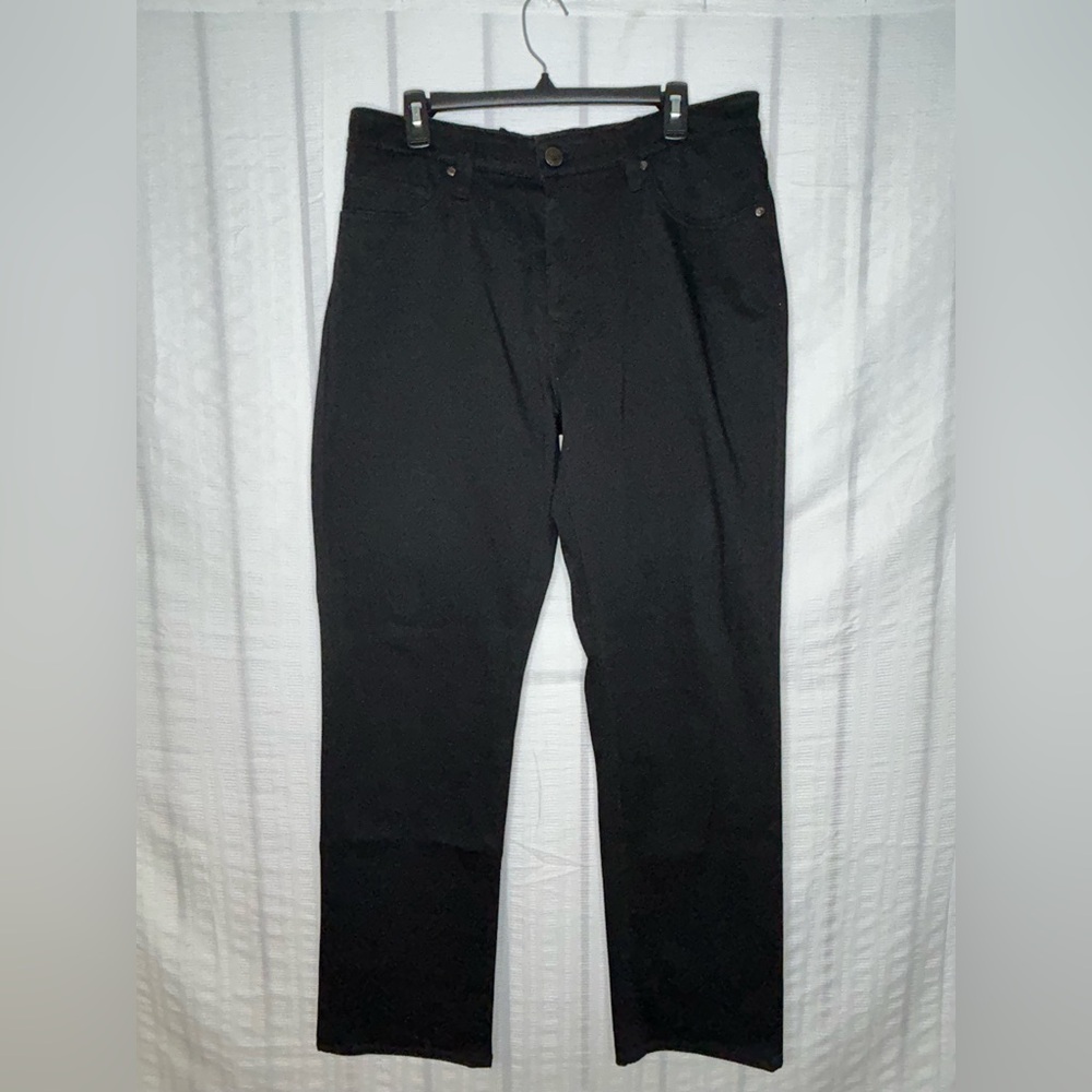 34 Heritage Charisma Mens Black Jeans 36x31 Classic Fit Comfort Rise Straight